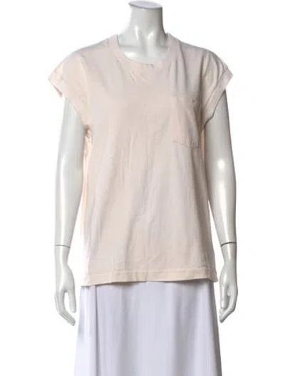 Pre-owned B Sides Crew Neck Short Sleeve T-shirt In Neutrals