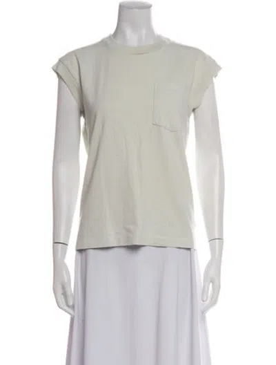 Pre-owned B Sides Crew Neck Short Sleeve T-shirt In Neutrals