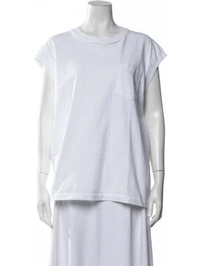 Pre-owned B Sides Crew Neck Short Sleeve T-shirt In White