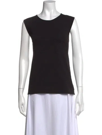 Pre-owned B Sides Crew Neck Sleeveless Top In Black