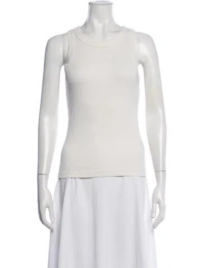 Pre-owned B Sides Crew Neck Sleeveless Top In Neutrals