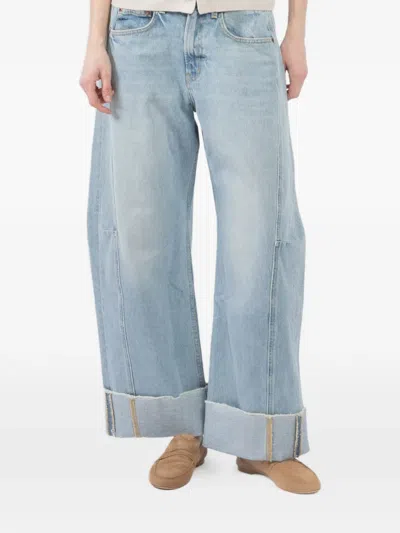 B Sides Cuffed Denim Jeans In Blue