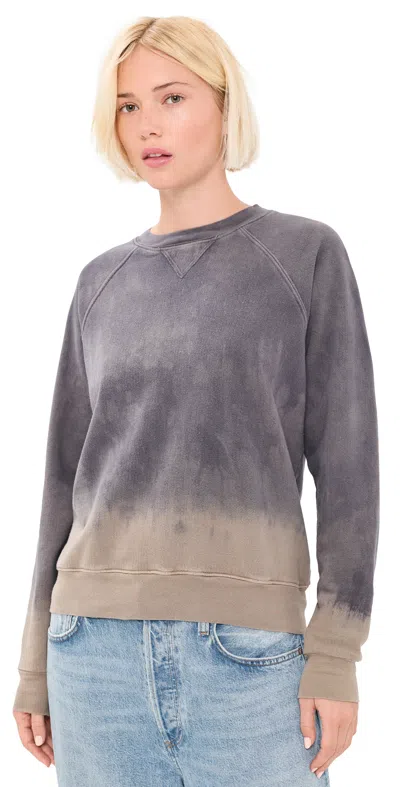 B Sides Dip Dye Crew Neck Sweatshirt Violet/heather Grey In Gray