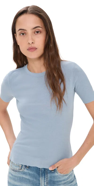 B Sides Double Tee Light Blue/bright Blue