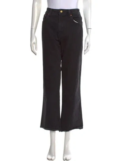 Pre-owned B Sides High-rise Flared Jeans In Black