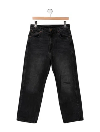 Pre-owned B Sides High-rise Straight Leg Jeans In Black
