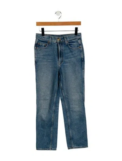 Pre-owned B Sides High-rise Straight Leg Jeans In Blue