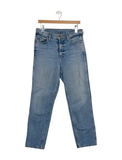 Pre-owned B Sides High-rise Straight Leg Jeans In Blue