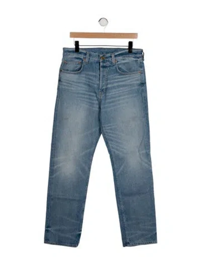 Pre-owned B Sides High-rise Straight Leg Jeans In Blue