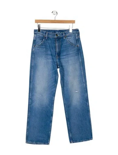 Pre-owned B Sides High-rise Straight Leg Jeans In Blue