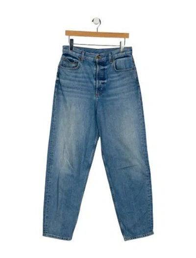 Pre-owned B Sides High-rise Straight Leg Jeans In Blue