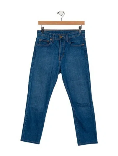 Pre-owned B Sides High-rise Straight Leg Jeans In Blue