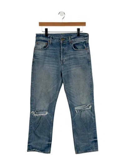 Pre-owned B Sides High-rise Straight Leg Jeans In Blue