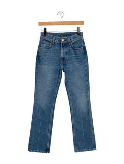 Pre-owned B Sides High-rise Straight Leg Jeans In Blue
