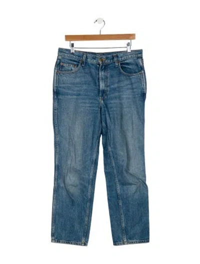 Pre-owned B Sides High-rise Straight Leg Jeans In Blue