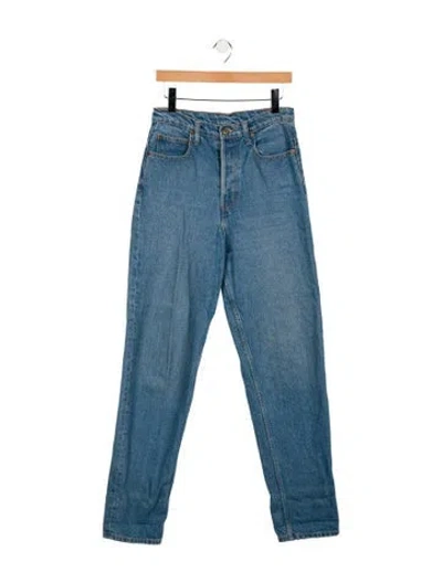 Pre-owned B Sides High-rise Straight Leg Jeans In Blue