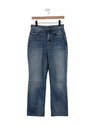 Pre-owned B Sides High-rise Straight Leg Jeans In Blue