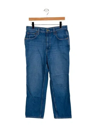 Pre-owned B Sides High-rise Straight Leg Jeans In Blue