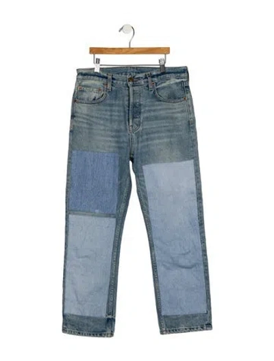 Pre-owned B Sides High-rise Straight Leg Jeans In Blue