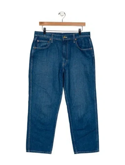 Pre-owned B Sides High-rise Straight Leg Jeans In Blue
