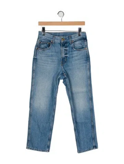 Pre-owned B Sides High-rise Straight Leg Jeans In Blue