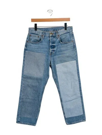 Pre-owned B Sides High-rise Straight Leg Jeans In Blue