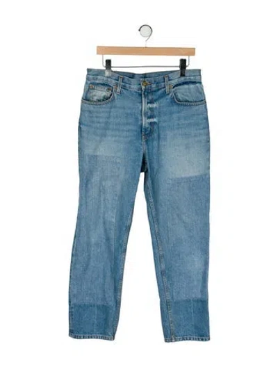 Pre-owned B Sides High-rise Straight Leg Jeans In Blue