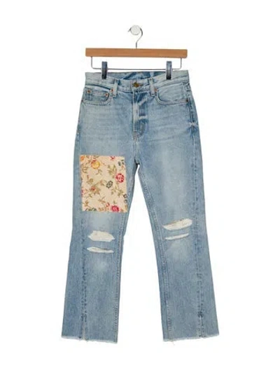 Pre-owned B Sides High-rise Straight Leg Jeans In Blue