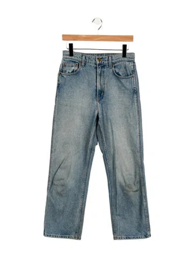 Pre-owned B Sides High-rise Straight Leg Jeans In Blue