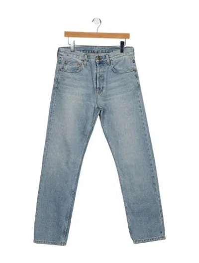 Pre-owned B Sides High-rise Straight Leg Jeans In Blue