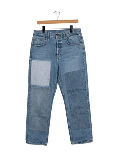 Pre-owned B Sides High-rise Straight Leg Jeans In Blue