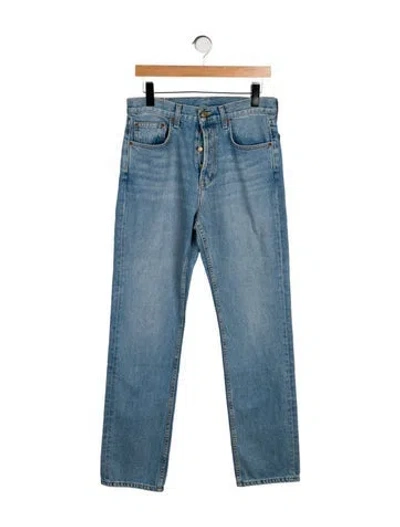 Pre-owned B Sides High-rise Straight Leg Jeans In Blue