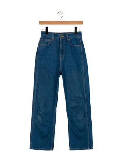 Pre-owned B Sides High-rise Straight Leg Jeans In Blue