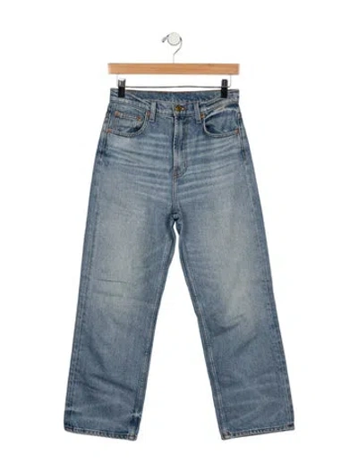 Pre-owned B Sides High-rise Straight Leg Jeans In Blue