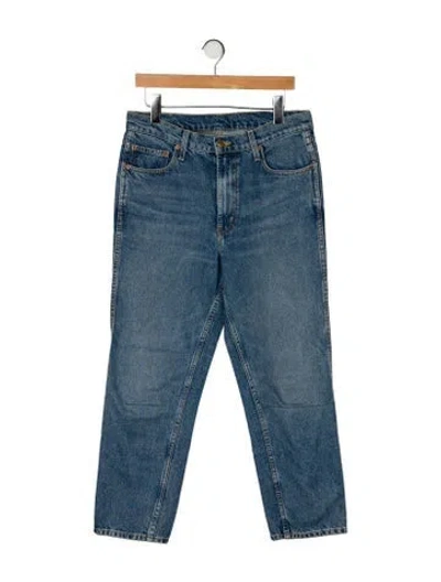 Pre-owned B Sides High-rise Straight Leg Jeans In Blue