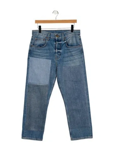 Pre-owned B Sides High-rise Straight Leg Jeans In Blue