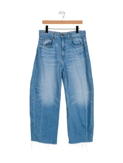 Pre-owned B Sides High-rise Straight Leg Jeans In Blue