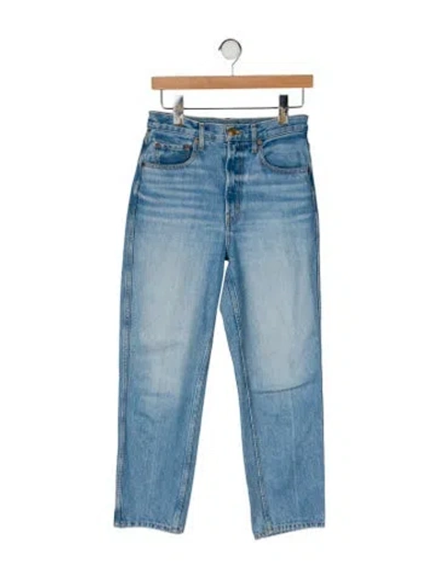 Pre-owned B Sides High-rise Straight Leg Jeans In Blue