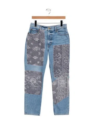 Pre-owned B Sides High-rise Straight Leg Jeans In Blue