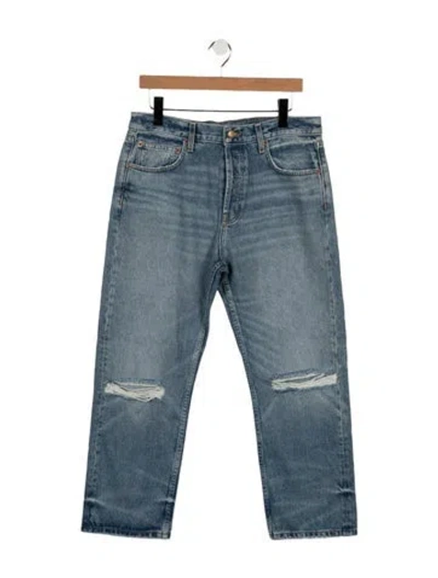Pre-owned B Sides High-rise Straight Leg Jeans In Blue