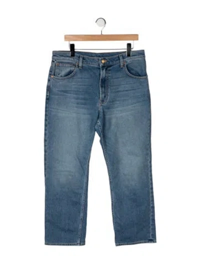 Pre-owned B Sides High-rise Straight Leg Jeans In Blue