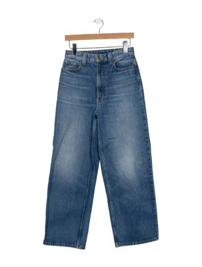 Pre-owned B Sides High-rise Straight Leg Jeans In Blue