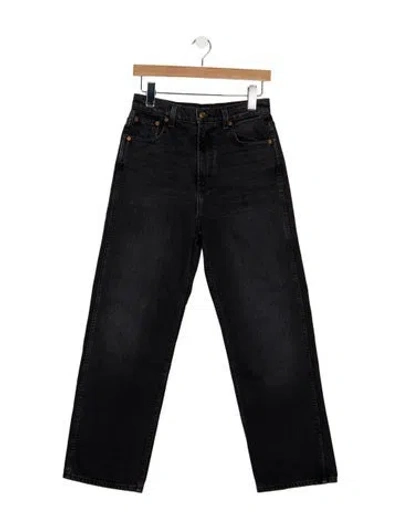 Pre-owned B Sides High-rise Straight Leg Jeans In Blue
