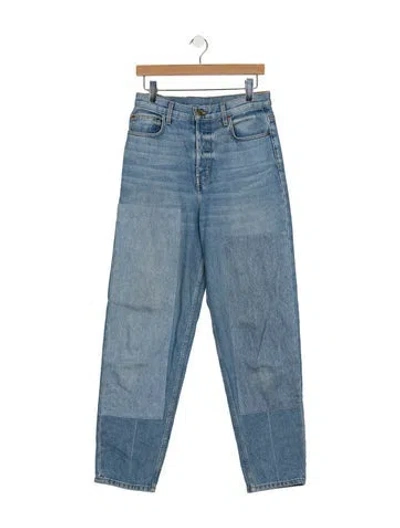 Pre-owned B Sides High-rise Straight Leg Jeans In Blue