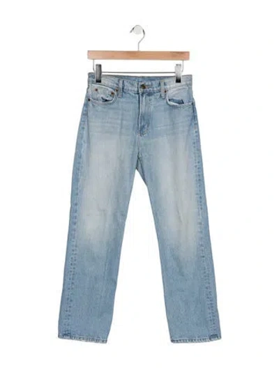 Pre-owned B Sides High-rise Straight Leg Jeans In Blue