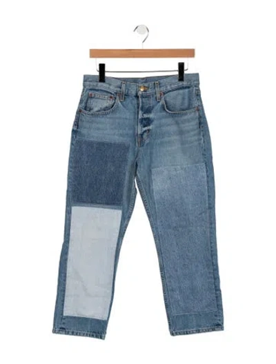 Pre-owned B Sides High-rise Straight Leg Jeans In Blue