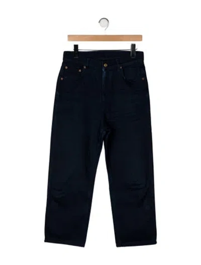 Pre-owned B Sides High-rise Straight Leg Jeans In Blue