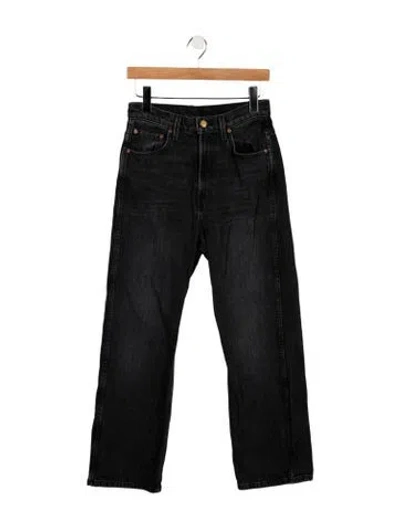 Pre-owned B Sides High-rise Straight Leg Jeans In Blue