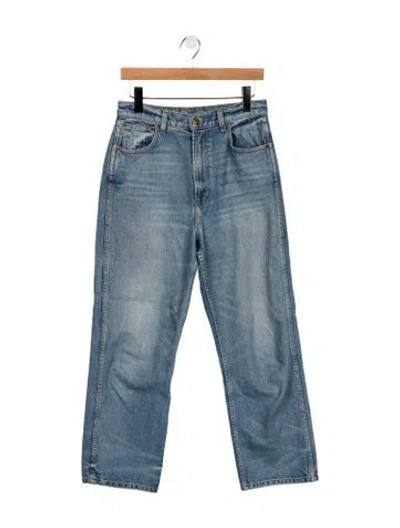 Pre-owned B Sides High-rise Straight Leg Jeans In Blue
