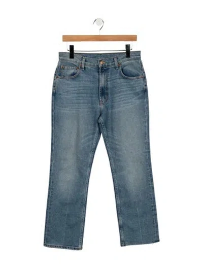 Pre-owned B Sides High-rise Straight Leg Jeans In Blue